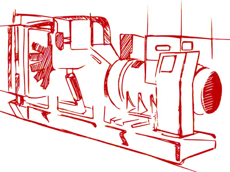 Высоковольтный дизельный генератор АД 800-Т6300-1Р  (Baudouin)