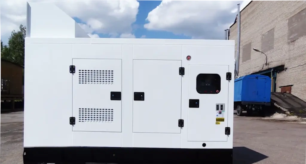 Дизельный генератор напряжением 0,4кВ в кожухе