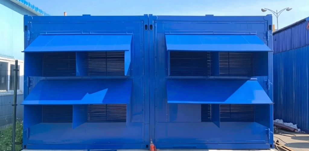 Дизельные генераторы ЭТРО 600 кВт Yuchai установлены в утепленное модульное здание